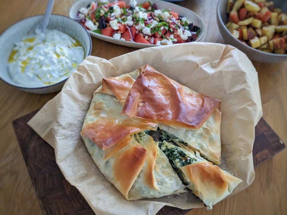 Spanakopita - filodej med spinat og feta