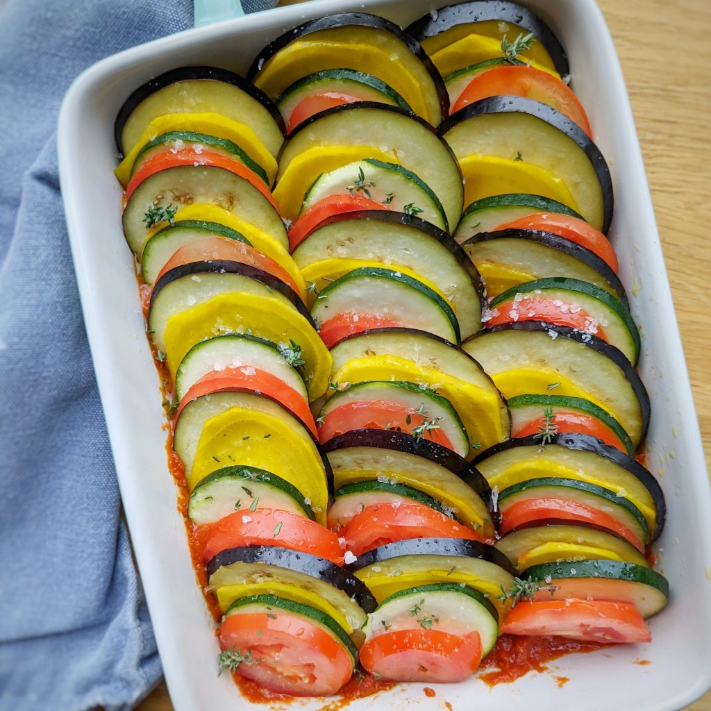 Ratatouille med beder og linser